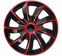 Enjoliveur 17 "" QUAD universels noir-rouge NRM 4pcs