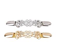 4 ensemble (8 pièces) pince à châle or argent automne hiver vêtements créatifs alliage diamant embellissements pull bec de canard bouton accessoires Broches et pins