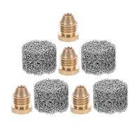 4 Ensemble Buse de Mousse avec Filtre Fileté 1,1mm en Métal | Maille Uniforme, Filtration des Débris, Réutilisable, pour Detailing Professionnel et Lavage D’équipement