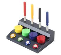4 - Ensemble d’huileur à coupelles, coupelle d’huile pour horlogers avec coupelles en céramique, distributeur de lubrifiant réutilisable pour la réparation de montres de précision