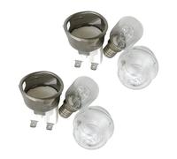 4 Ensemble E14 Résistance à Hautes Températures 300 Celsius 250 V 25 W Lampe de Four, Support de Lampe de Four