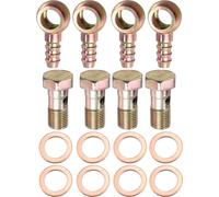 4 Ensemble Voiture Banjo Tuyau Barbillon Boulon Ajustement Adaptateurs avec 12mm Entretoises