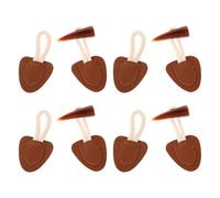4 Ensembles Boutons Bascule en Cuir Synthétique Style Vintage | Fermeture à Boucle Imitation Corne, Résine et Corde Coton, Couleur Café, pour Doudoune et Maille