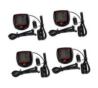 4 Ensembles Compteur de Multifonctionnel pour Vélo Ordinateur de Cyclisme Étanche Installation Facile Convient Aux Vélos pour Activités de Plein Air