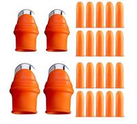 4 Ensembles Couteau À Pouce,Couteau À Doigt Silicone,Couteau Cueillette Fruits,Séparateur Coupe Pouce,Couteau De Jardinage,Outils De Jardinage pour Le Jardin,Coupeur de Pouce