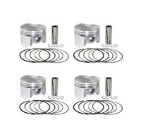 4 Ensembles d'anneaux de Piston 55 55.25 55.50 55,75 56 mm Le kit de Moteur de Moto s'adapte à CB400 CB1 VTEC CB400SF NC31 CBR400 CBR23 VFR400 VFR Modèles compatibles avec diverses Marques(55.25mm)