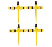 4 Ensembles d'arroseurs d'eau rotatifs à 360 °, système de Couverture de Surface, arroseurs réglables pour Cour, Jardin, pelouse, extérieur |.Pelouse