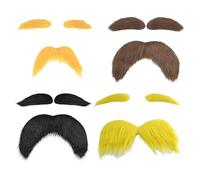 4 Ensembles De Barbes Simulées, De Personnalité Créative, D'Accessoires De Rôle, De Sexe Universel Et De Décorations De Fête Amusantes.
