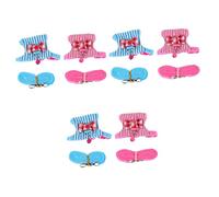4 Ensembles de Laisse de Hamster Harnais de Hamster décoratif Harnais de Marche de Lapin Costume d'animal Harnais de Hamster Confortable Petit (A 1 17x17x22cmx3pcs)