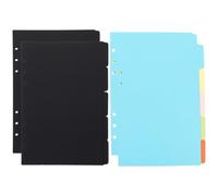 4 Ensembles Intercalaires de Classeur A6, Onglets Écrits | Tri par Couleur, Compatible Classeur, pour Sections et Rapports, Usage Bureau et Notes
