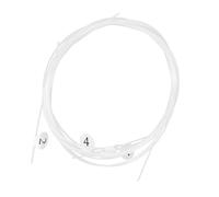 4 Ensembles Jeu de Cordes de Ukulélé en Nylon Blanc, Lot | Son Clair, Tenue, Résistance à L’usure, Cordes pour Ukulélé, Accessoires D’instrument