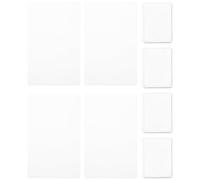 4 Ensembles Outil de Manucure en Silicone Carré Transparent | Nettoyage Facile, Transfert Régulier, Usage Salon ou Maison, Plastique et Silicone, Grattoir