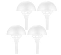 4 Ensembles Porte-bouquet de Mariage en Mousse Blanche | Supports pour Bouquets, Poignée en Plastique et Écume, Lot de Sets de Pièces, pour Arrangements Floraux