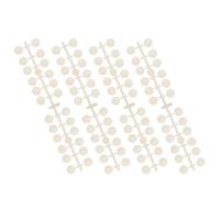4 Ensembles Présentoir Ongles Rond en Plastique Blanc | Palette de Couleurs pour Manucure, Panneau D'affichage D'échantillons, Usage Salon et Comptoir