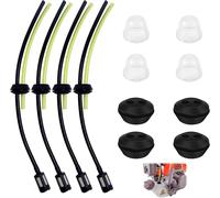 4 Ensembles Tuyaux D'essence Avec Filtre,Universel Filtre à Essence Kit Tuyau de Carburant Pour Débroussailleuse Avec Poire d Amorçage pour et L'agriculture Adaptateur Pour Robinet De Tuyau