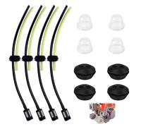 4 Ensembles Tuyaux D'essence Avec Filtre, Universel Filtre à Essence Kit Tuyau de Carburant Pour Débroussailleuse Avec Poire d Amorçage pour et L'agriculture Adaptateur Pour Robinet De Tuyau
