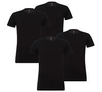 4 ER Pack Levis Solid Crew T-Shirt Men Underwear, Farben:884 - Jet Black, Größe Bekleidung:XL