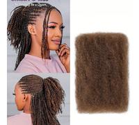#4 Extensions de cheveux afro crépus en vrac pour dreadlocks, 40 cm, couleur noire, cheveux brésiliens pour femmes Description du produit :Sublimez vos tresses avec nos cheveux 100 % naturels Afro Kin