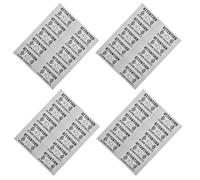 4 Feuilles Autocollant D’alarme de Sécurité pour Maison, Pvc