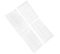 4 Feuilles Autocollants pour Forme D'ongle en Silicone | Guide de Pointe, Aide à L'application Précise, pour Débutants, Usage à Domicile, Ongles Gel et Tips