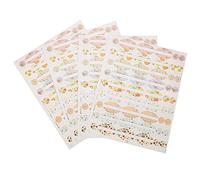 4 feuilles d'autocollant de bouteille d'huile essentielle autocollants de forme ovale et ronde étiquette de bouteille de parfum pour décorer l'huile essentielle et la bouteille d'aromathérapie