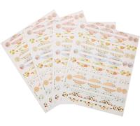 4 Feuilles D'autocollant De Bouteille D'huile Essentielle Autocollants De Forme Ovale Et Ronde Étiquette De Bouteille De Parfum Pour Décorer L'huile Essentielle Et La Bouteille D'aromathérapie
