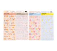 4 Feuilles D'autocollants Lettres, Autocollants Bulles Doux Adorables En Eva, Autocollants Alphabet Colorés, Autocollants Lettres Autocollants Pour Loisirs Créatifs, Accessoires De Scrapbooking,