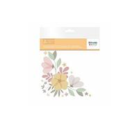 4 feuilles de calques on my way - Grosses fleurs