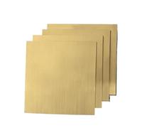 4 feuilles de laiton de 1 mm d'épaisseur - Tôles faciles à découper for projets de bricolage et génie électrique(300mm*300mm)