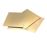 4 feuilles de plaque de laiton de 1,5 mm d'épaisseur - Haute précision, résistante à l'érosion, facile à découper for les projets de bricolage(150mm*150mm)