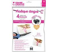 4 Feuilles de Plastique dingue Imprimable A4 - Blanc
