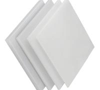 4 feuilles de polypropylène - 100 mm x 100 mm, épaisseur 2-5 mm, plastique technique PP for l'électronique et les projets de bricolage(100x100x2mm)