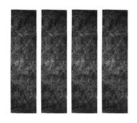 4 Feuilles Filtre Climatisation Gainable en Fibre Noire | Filtration Antiodeurs, Surface Lisse, Découpe Facile, Remplacement Pratique pour Fenêtres, Ventilateurs, Bureaux et Entretien