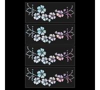 4 Feuilles Hibiscus Fleur Autocollant De Voiture Hawaïen Autocollants Et Décalcomanies Coloré Autocollants Réfléchissants Imperméable Vinyle Automobile Décoration Extérieure Pour S[Auto5131269]