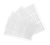 4 Feuilles Ruban Adhésif Double Face Transparent, Affichage | Tape Cristal Blanche, Retrait Propre, Stockage Compact, pour Salons, Expositions et Passionnés D’art Ongulaire