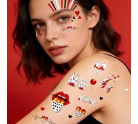4 Feuilles Tatouage Temporaire Enfant Autocollants Halloween Enfants Tatouage Halloween Visage Etanche Tatouage Ephémère pour Décoration Halloween DIY Maquillage