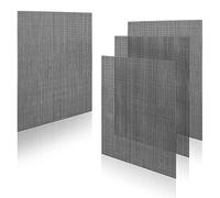 4 Feuilles Toile Plastique Canevas, 33x26cm 7CT Feuilles de Toile en Maille Plastique pour Broderie en Maille Plastique pour Artisanat Projets de Crochet DIY Point de Croix (Noir)