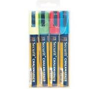 4 feutres craie 2-6mm bleu, rouge, vert, blanc Multicolore G