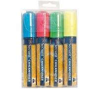 4 feutres craie 7-15mm bleu, rouge, vert, blanc Multicolore G