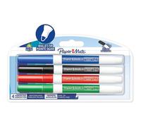4 Feutres Effaçables Pour Ardoise Et Tableau Blanc - Bleu Rouge Vert Noir - Pointe Fine