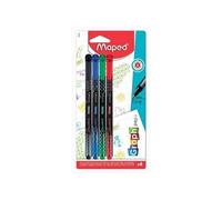 4 Feutres Fin Graph Blister