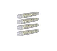 4 Feux de Gabarit LED Feux de Position Avant Blanc 12V-24V 9 pcs LED Pour Camion Caravane Fourgon Agricole