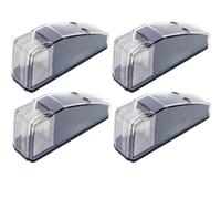 4 Feux de Gabarit Toit de Cabine LED 12V - 24V Blanc Feu de Position Pour Camion Poids Lourd Utilitaire Fourgon Agricole