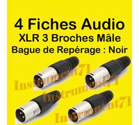 VELLEMAN - CA101B Xlr mâle 3 broches noir 640020