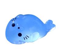 4 figurines d'animaux qui brillent dans l'obscurité | Figurines réalistes avec joint en résine | Jouets anti-stress mignons parfaits pour décorer, jouer ou comme cadeaux lumineux pour les
