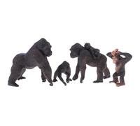 4 Figurines De Gorille En Famille, Jouet Modèle Animal, Ornement Pour La Maison