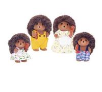 4 Figurines Famille Herisson Sylvanian Families