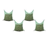 4 filets à foin de 0,9 x 1 m pour chevaux | Pour poneys, maille fine, ralentit l'apport de nourriture, moins de perte de foin