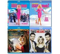 4-Film Collection: Legally Blonde / Legally Blonde 2: Red, White & Blonde / Water for Elephants & This Means War [Blu-ray] Region 1/A
