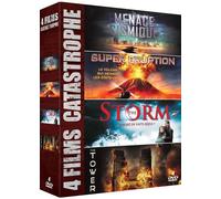 4 Films Catastrophe : Menace Sismique + Super Eruption + The Storm + The Tower - Pack
